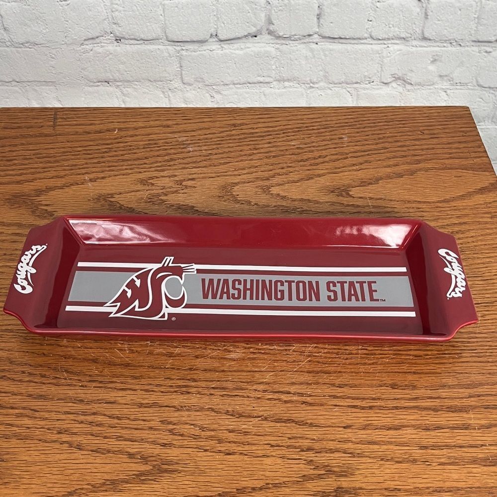 WSU Washington State Cougars Charcuterie or serving Plate 14”x5” limited edition